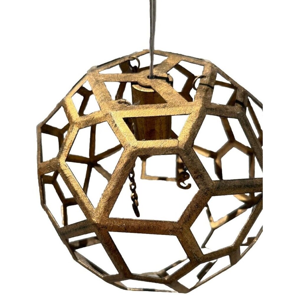 Sphere Shaped Hanging Light Home Decor Gift Idea Geometric Boho Modern Electric